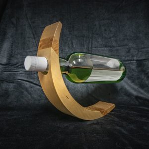 Wooden bottle holder - handmade in Lapland
