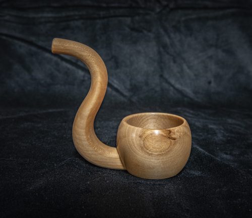 Handmade wooden cognac pipe from Piece of Lapland