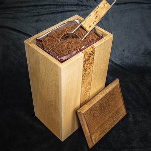 Handmade wooden coffee box from Piece of Lapland
